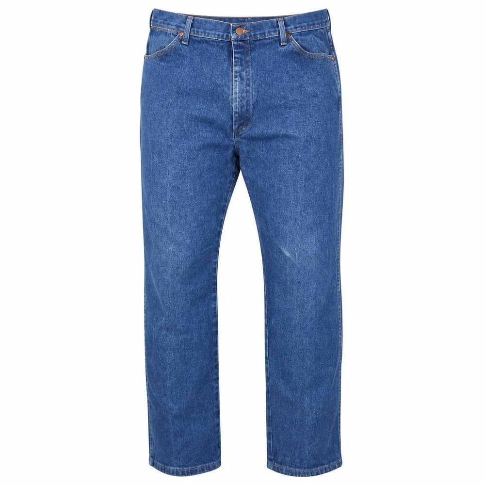 Wrangler Jeans Mens 40x34 13MWZ Cowboy Cut Blue Denim Western Rodeo Ranch Fadeed